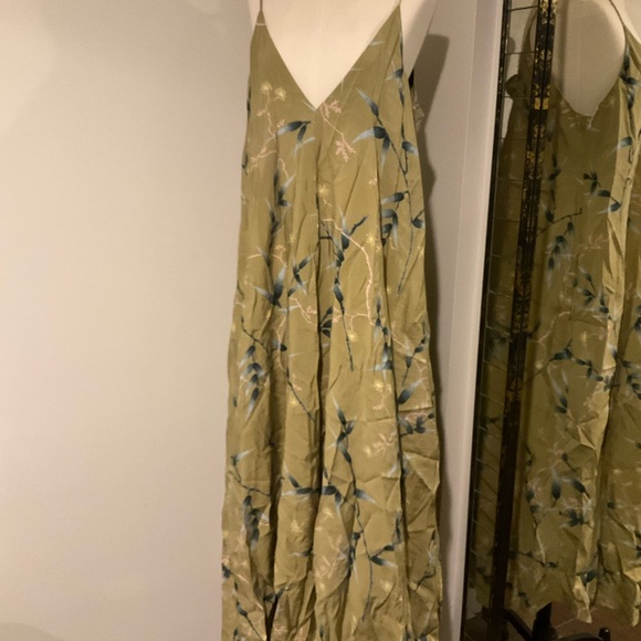 COS Sage Green Floral Maxi Dress - Picture 2 of 5